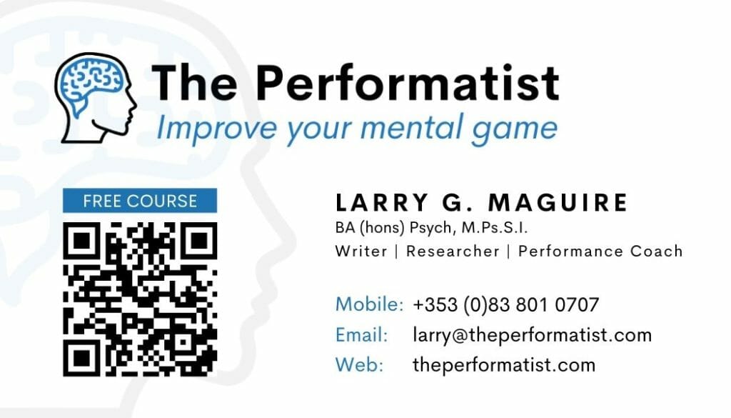 Larry G. Maguire | The Performatist business card